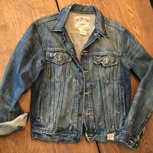 A&F distressed jean jacket
